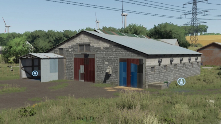 fs22-mods,  Old Brick Cow Barn v1.0.0.0