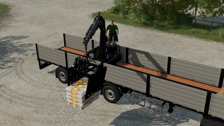 Image: Platform Trailer With Crane v1.0.0.2 5