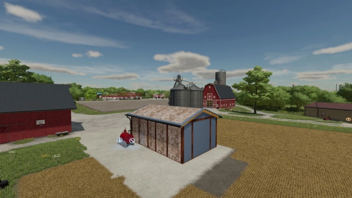 Image: Small Workshop Garage And Gas Station For Your Farm v1.0.0.0