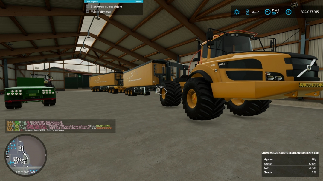 Volvo A40 GTS Semi and trailer and Dolly v1.0.0.0