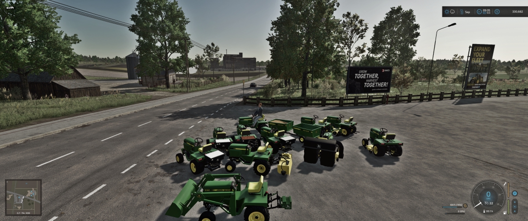 John Deere 332 Lawn Tractor Garden Tractor Mod Pack V 1.0.22