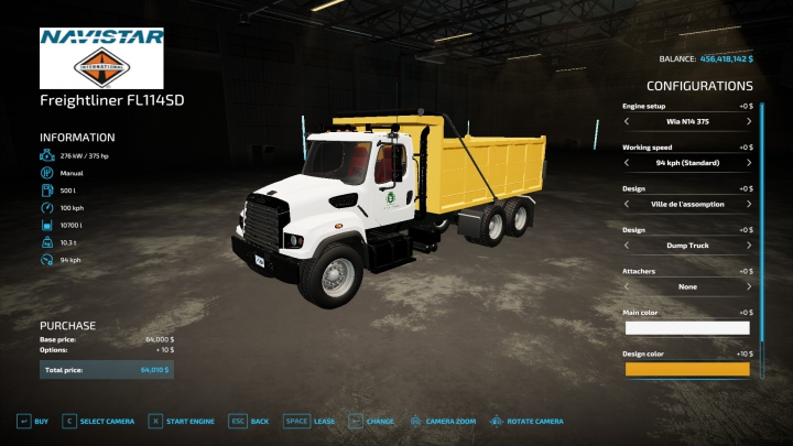 fs22-mods,  2013 Freightliner FL114SD v5