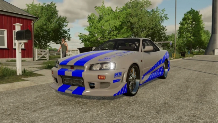 fs22-mods,  NISSAN SKYLINE (from fast and furious) V1.0