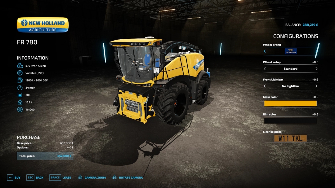 New Holland FR780 Harvester v1.0.0.0