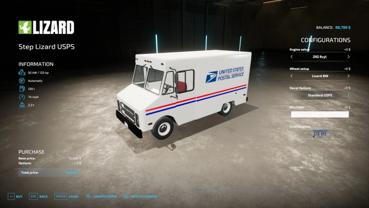 Image: Lizard USPS Truck v1.1.0.0 0