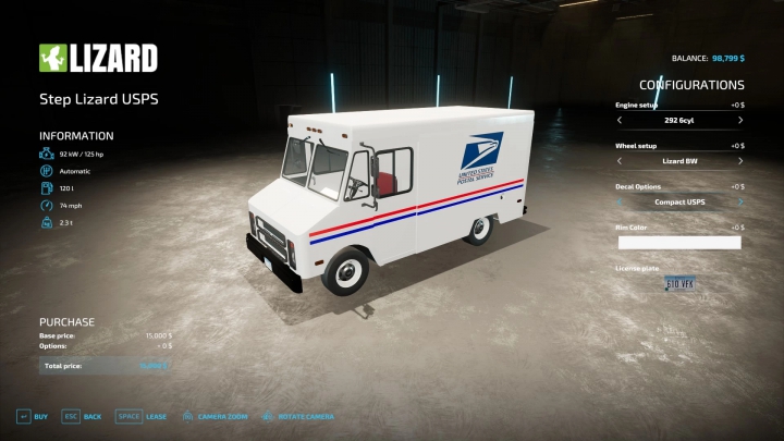 Image: Lizard USPS Truck v1.1.0.0 1