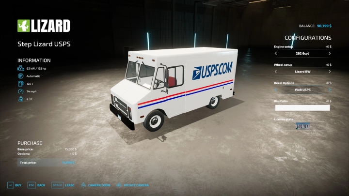 Image: Lizard USPS Truck v1.1.0.0 2