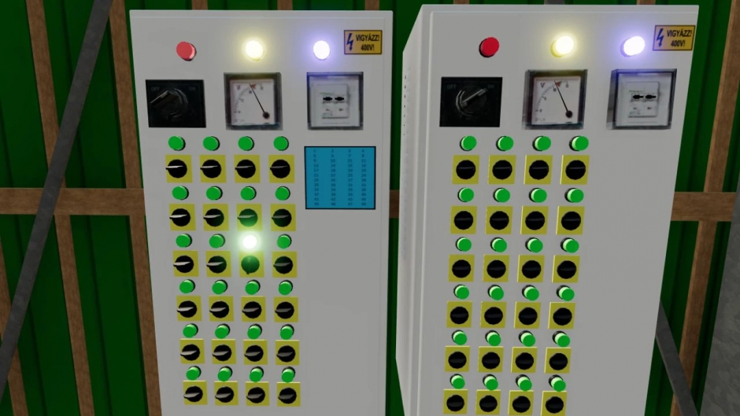 Flat grain storage system with control panel v1.0.0.0