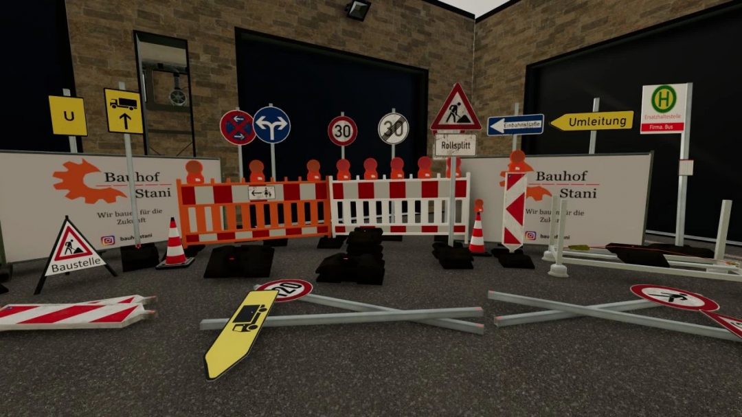 Construction site signs pack v1.0.0.0