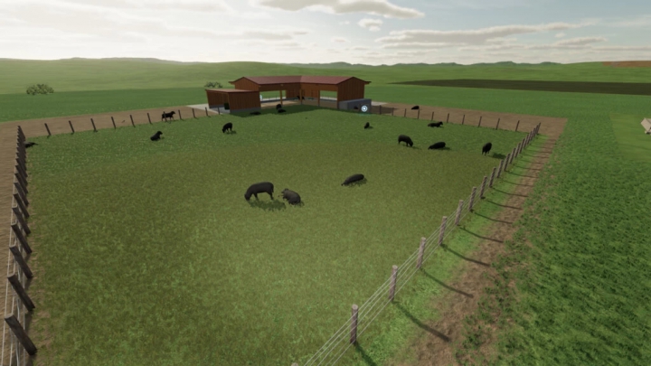 fs22-mods,  Sheep Barn L Shape v1.0.0.0