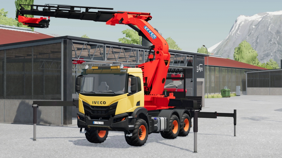 Iveco X-Way with Effer Crane v2.0.0.0