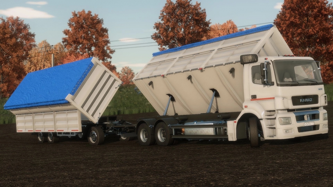 Kamaz-5490 tandem & Prisep trailer v1.0.0.0