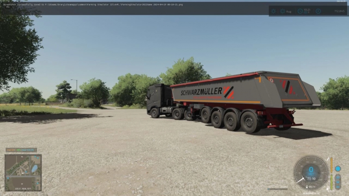 fs22-mods,  Schwarz Mueller Alu 4 axles Tipper trailer v1.0.0.1