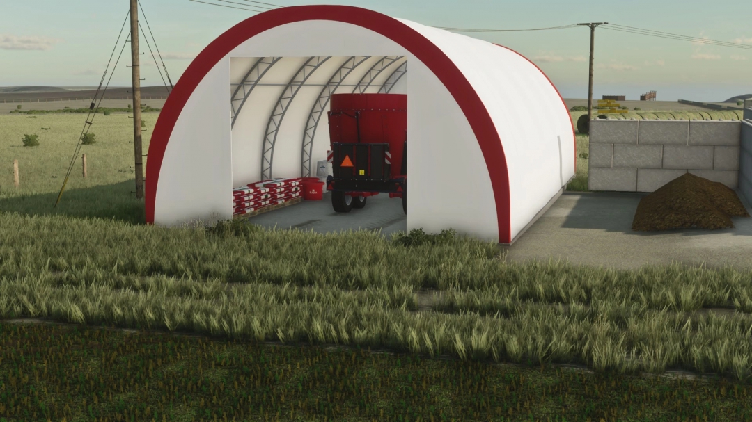 FS22 25x50 Hoop Barn v1.0.0.0