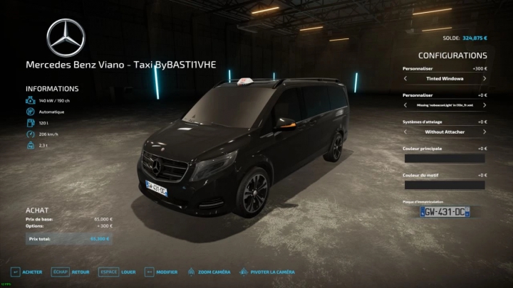 Image: Mercedes-Benz Viano Taxi / VTC V1.0.0.0 4