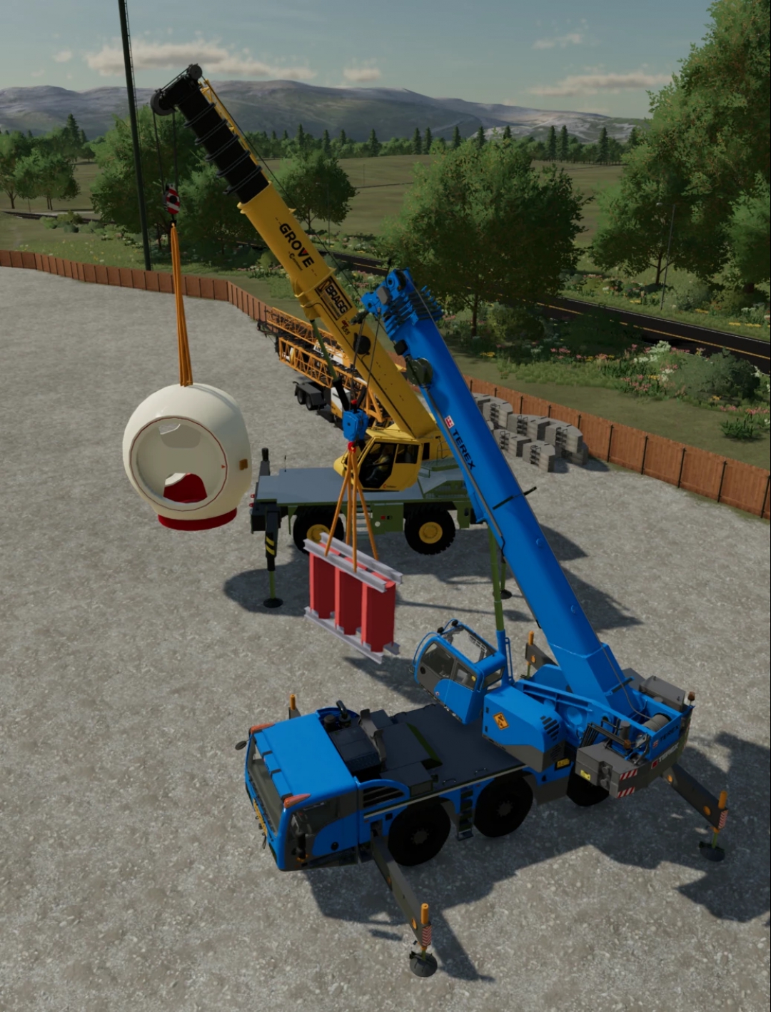 FSM's 3 Axle Terex Crane Edit v1.0.0.0