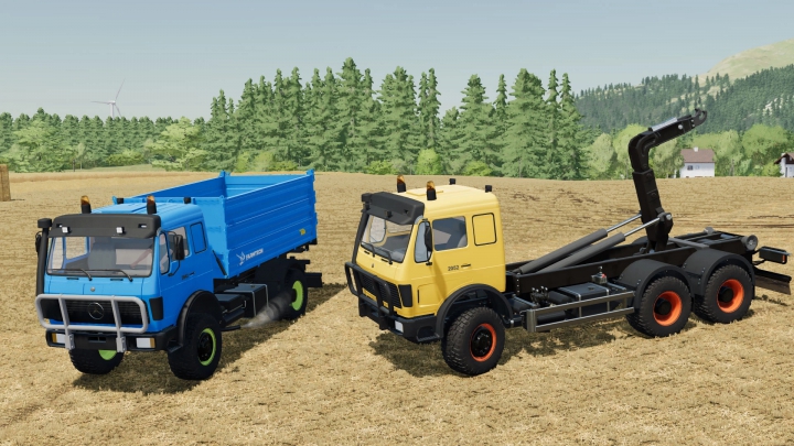 fs22-mods,  Mercedes Benz Agrar Kipper & IT Runner Trucks v1.0.0.0