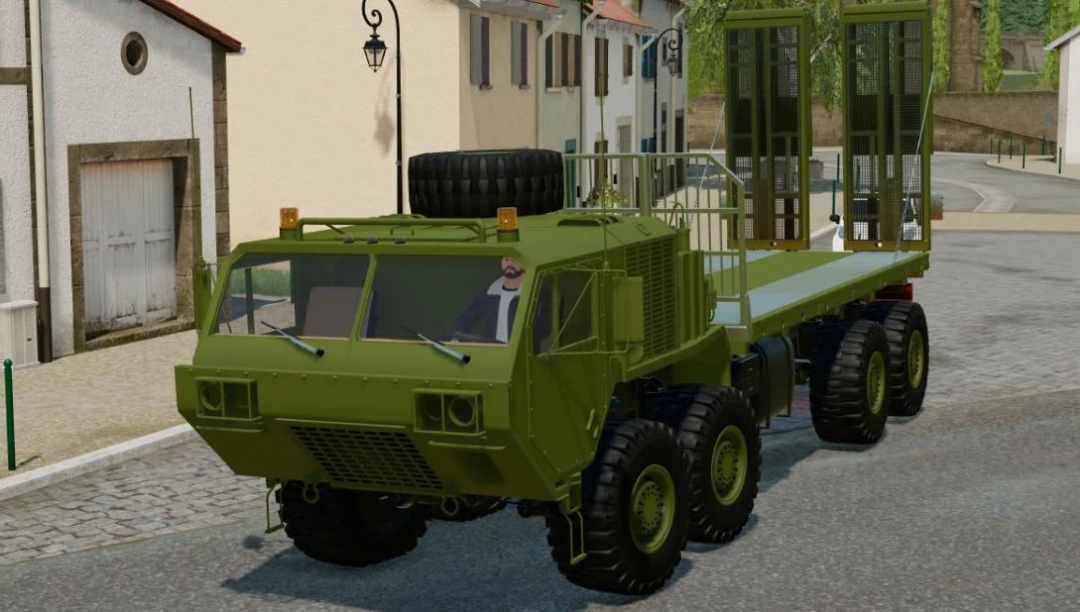 FS22 Oshkosh Defense Flatbed Truck v1.0.0.0