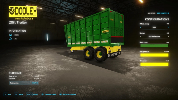 Image: Dooley 20ft Silage Trailer v1.0.0.0