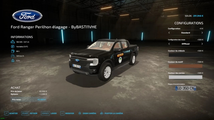 Image: Ford Ranger Wild Trak 2023 Perilhon Élagage v1.0.0.0 3