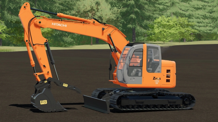 fs22-mods,  Hitachi ZX 135 US/John Deere 135C v1.0.0.0