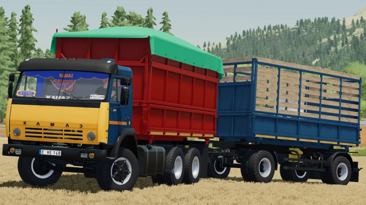 fs22-mods,  Kamaz 55102 & Nefaz 8560 Trailer v1.0.0.0