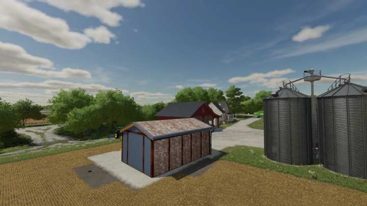 Image: Small Workshop Garage And Gas Station For Your Farm v1.0.0.0