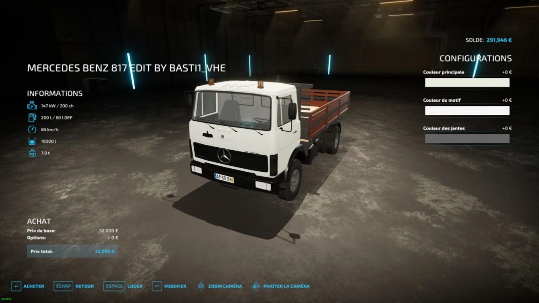 Mercedes Benz 817 Wooden Tipper v1.0.0.0