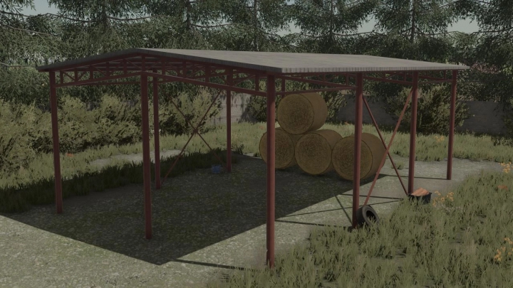 fs22-mods,  Pack of old bale sheds v1.0.0.0