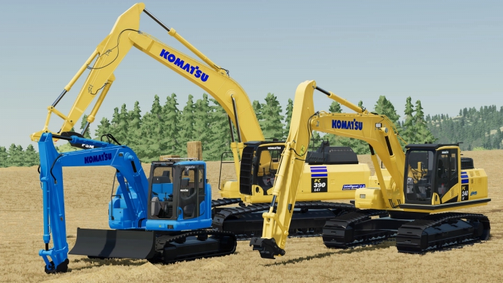 Image: Komatsu Excavators Pack v1.0.0.0