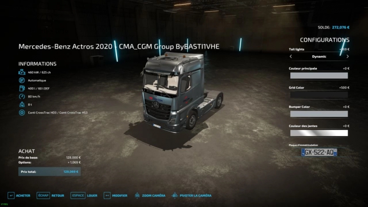 fs22-mods,  Mercedes Actros 2022 - CMA CGM Group v1.0.0.0