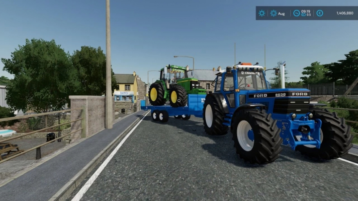 fs22-mods,  Kane lowloader bale trailer V1.0.0.0