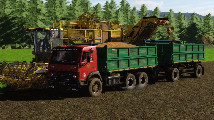 fs22-mods,  KamAZ-55102 Grain+Trailer v1.0.0.0