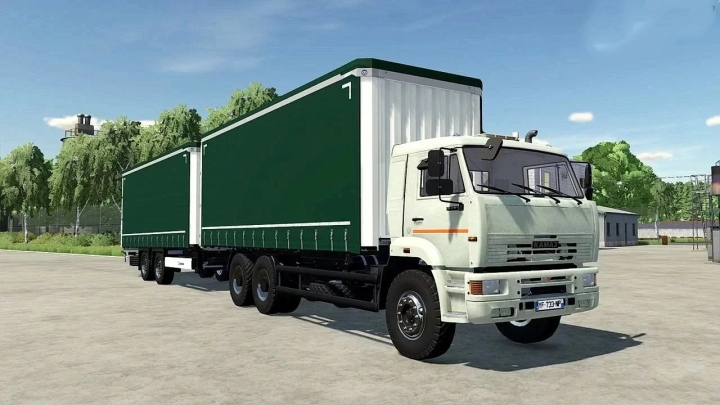 Image: KAMAZ 6520 Curtain+Tandem Trailer v1.0.0.0 0