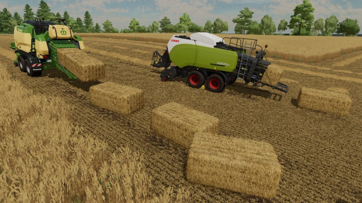 fs22-mods,  Krone Big Pack 1290 HDP VC & Claas Quadrant 5300 FC v1.0.0.0