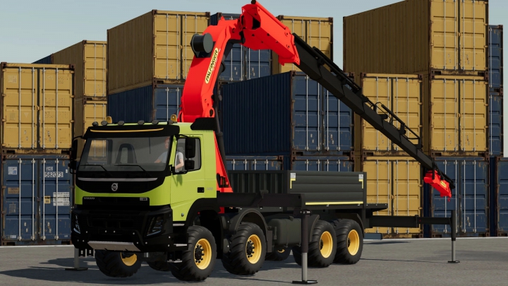 fs22-mods,  Volvo FMX Truck with Palfinger Crane v1.0.0.0