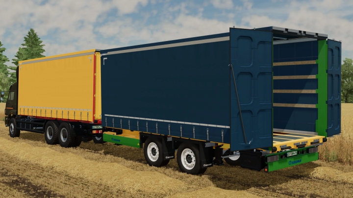 Image: Kamaz 6520 Curtain Truck & Krone Tandem Profiliner Trailer v1.0.0.0 1