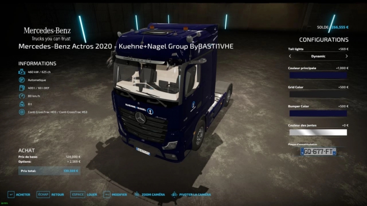 Image: Mercedes Actros 2020 Kuehne + Nagel Group v1.0.0.0 1