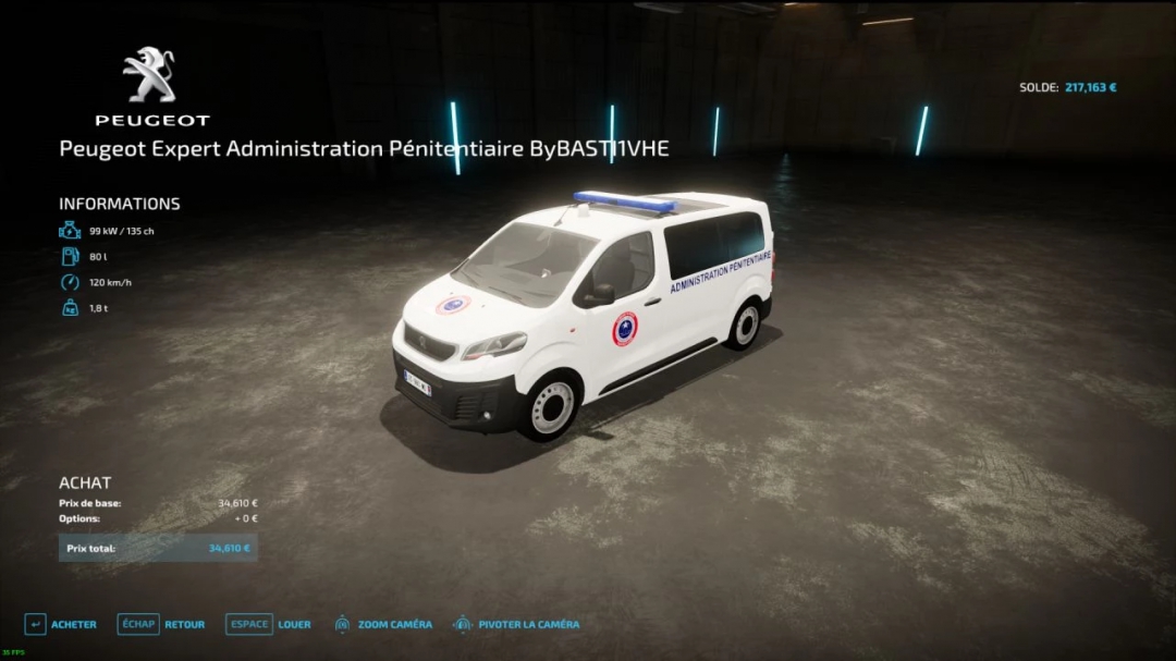 Peugeot Expert Prison Administration V1.0.0.0