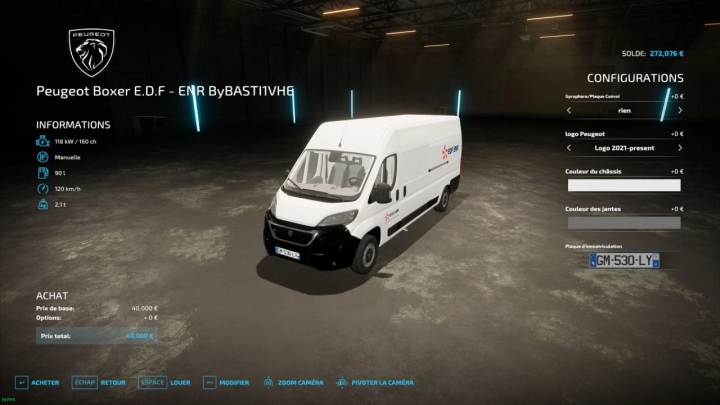 Image: Peugeot Boxer L4H2 EDF-ENR v1.0.0.0 2