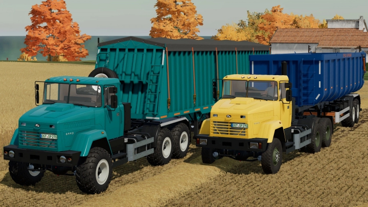 fs22-mods,  Kraz 6443 & Trailers v1.0.0.0