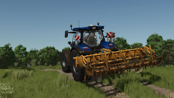 fs25-mods,  FS25 mod Alpego KForce 400 plow in field, showcasing farming equipment for Farming Simulator 25.