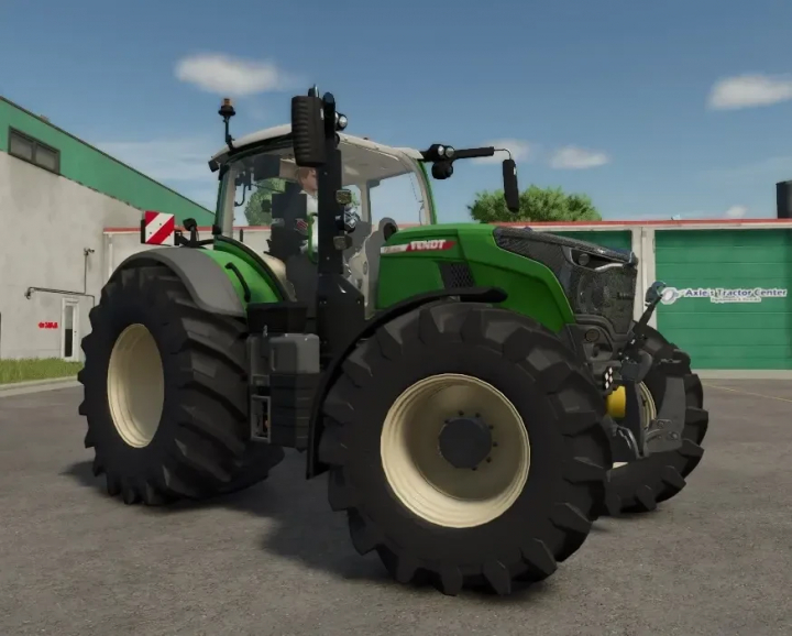 fs25-mods,  FS25 mod Fendt Vario 700 with wide tires and customizable rim color.