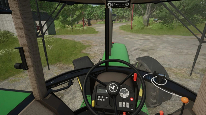 fs25-mods,  FS25 mod Inside Camera Zoom showing tractor cabin view for enhanced gameplay experience in Farming Simulator 25.