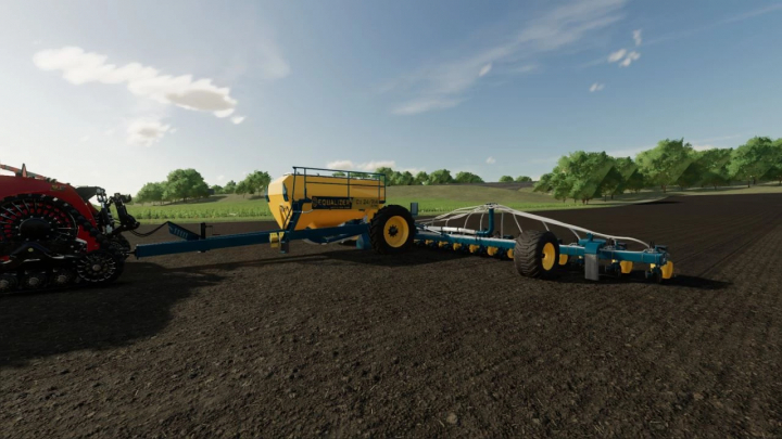 fs22-mods, FS22 mod Lemken Equalizer CII 24/914 Ultra v1.0.0.0 on a field, showcasing farm machinery in Farming Simulator 22.