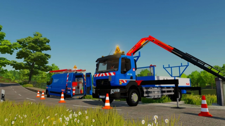 fs22-mods, image: Renault D16 Crane (ENEDIS) v1.0.0.0