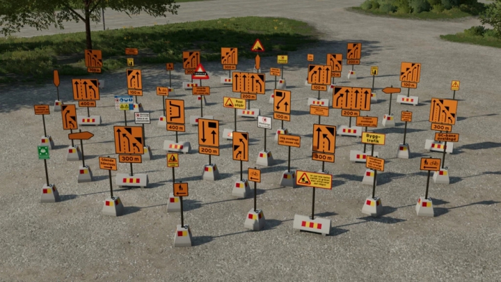 fs22-mods, image: Swedish Construction Sign Pack v1.0.0.0