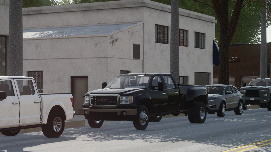 FS22 Mod: 2010 GMC 3500HD LKW in Spielumgebung, Farming Simulator 22