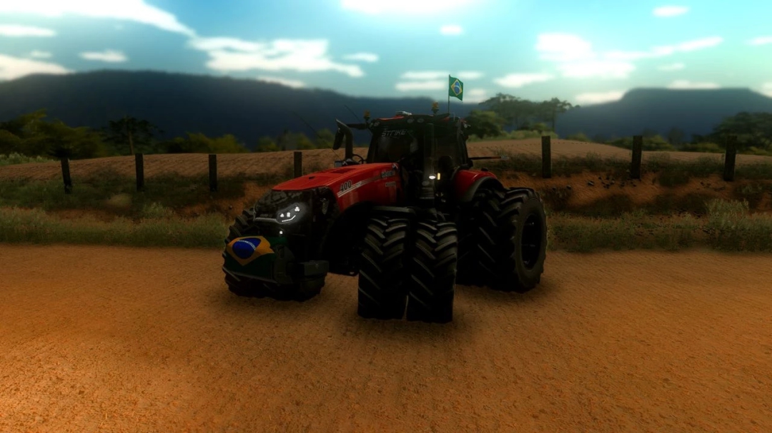 FS22 mod Case IH Magnum AFS Connect Series BR Edit v1.0.0.0 tractor in a field setting.