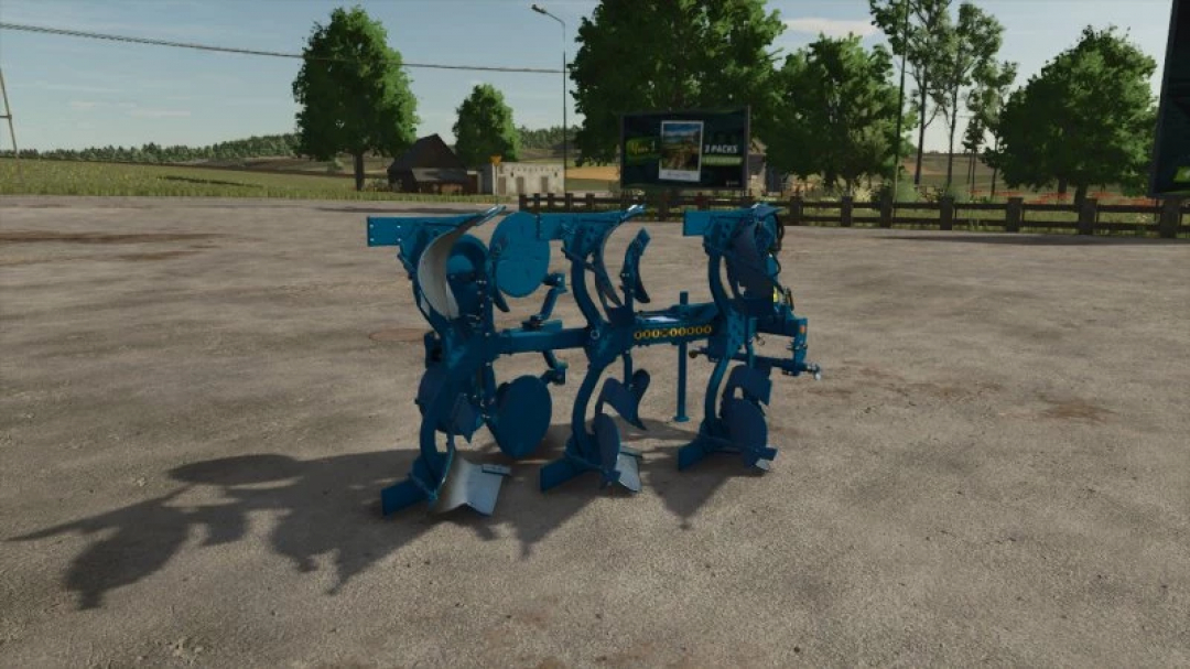 Rabe Supertaube plow mod for FS25 on a farm setting